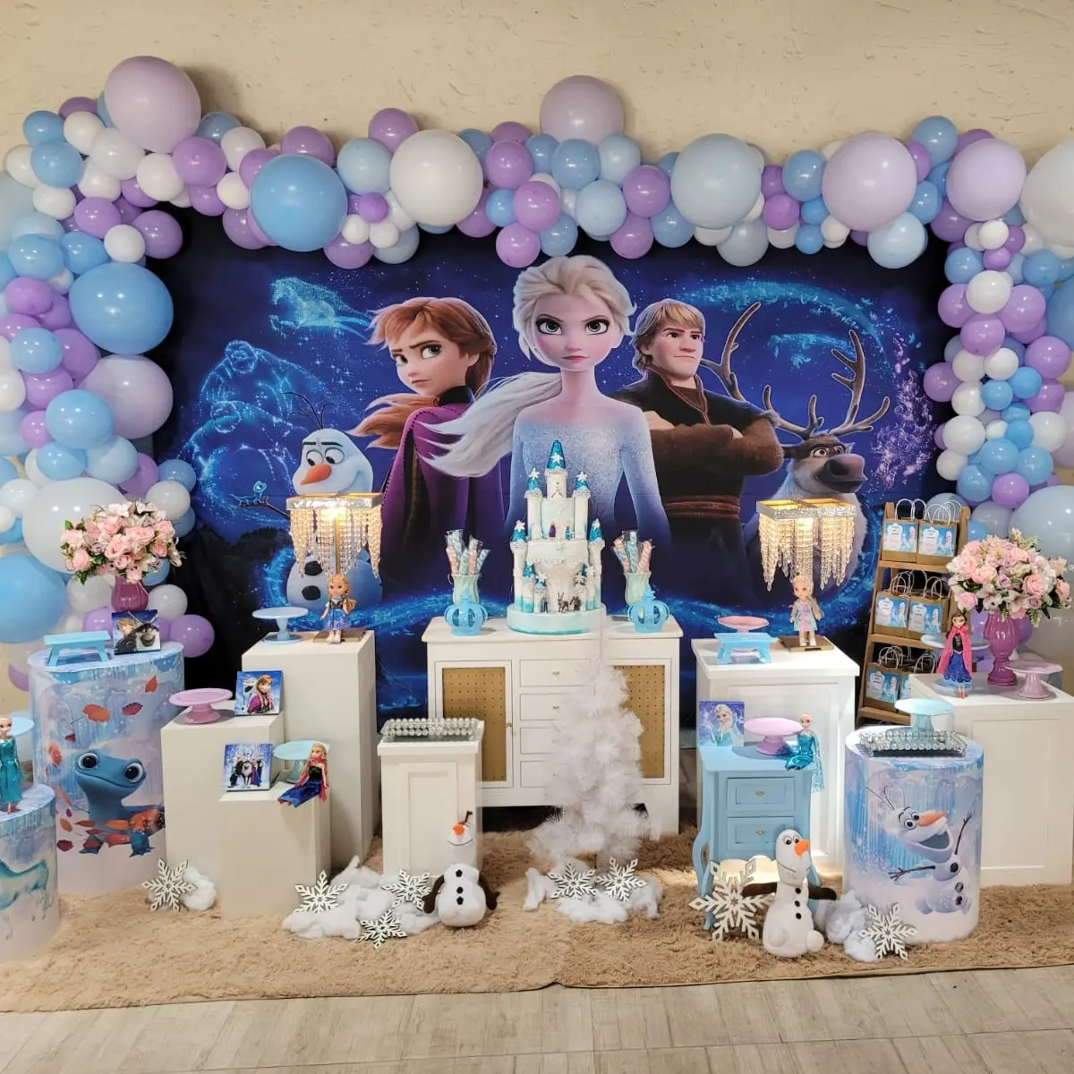 Decoração temática Frozen